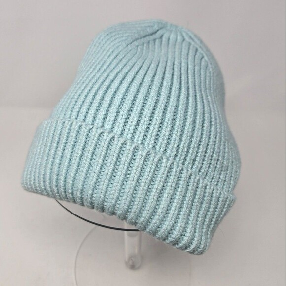 BANANA REPUBLIC COZY BEANIE BLUEWATER SKY BLUE KNITWEAR HAT CAP WOMEN OS WINTER - Picture 1 of 12